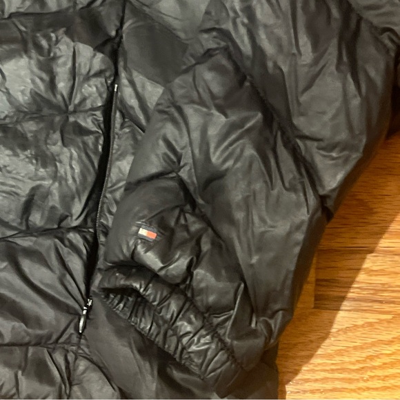 Tommy Hilfiger Men's Logo Classic Hoody Puffer Jacket - Black Size XL - Picture 6 of 9